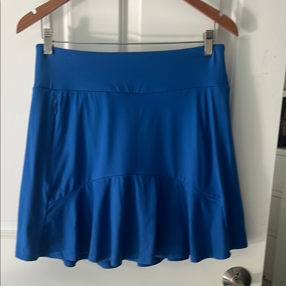 J. Jill Blue Active Tennis Skirt with shorts size XS